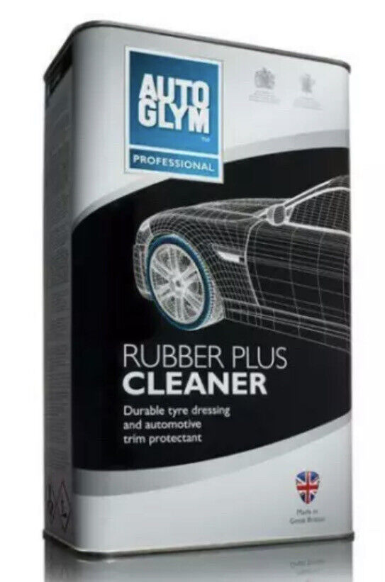 3 x Autoglym Rubber Cleaner Plus Trade Tyre Shine 5 Litre Free P & P