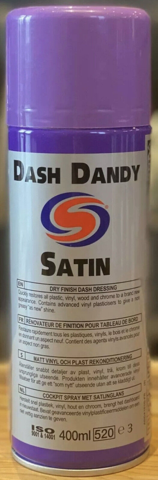 6 x AutoSmart Dash Dandy Satin 400ml Dashboard Dressing Dry Finish FREE POST!