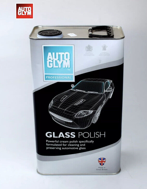 3 x Autoglym Glass Polish Glass Cleaner 5 Litre Powerful cream polish cleaning