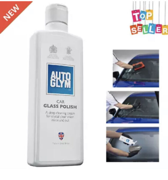 AUTOGLYM CAR GLASS POLISH 325ml + FREE Autoglym Applicator FREE DELIVERY