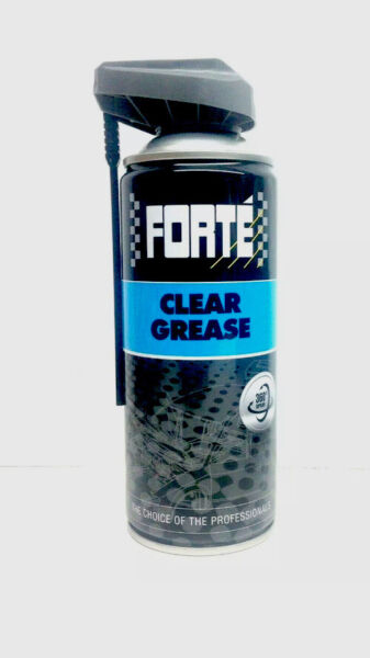 28 x New Forte Clear Grease 400ml Spray Can Lubricant Locks Hinges Catches Pivot