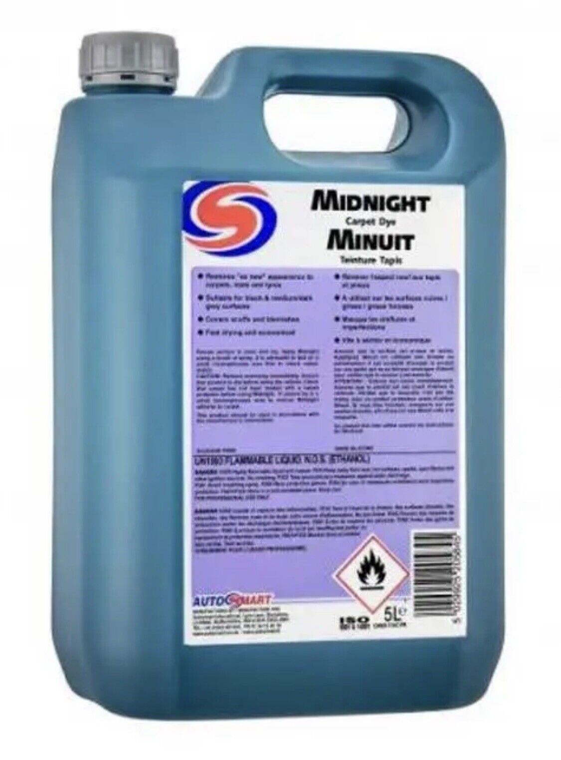2 x Autosmart Midnight Carpet Dye 5L FREE SAME DAY DISPATCH (FREE DELIVERY)
