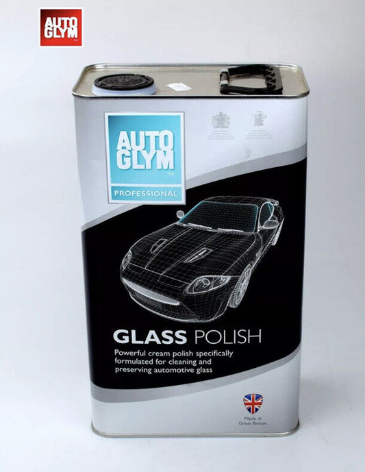 12 x Autoglym Glass Polish Glass Cleaner 5 Litre Powerful cream polish cleaning