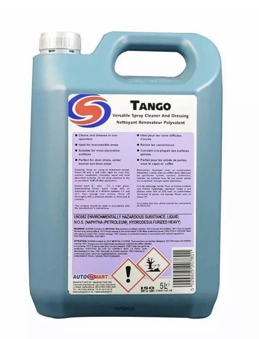 3 x Autosmart TANGO Cleaner & Dressing Car Care Cleaning Valet Versatile 5L P&P