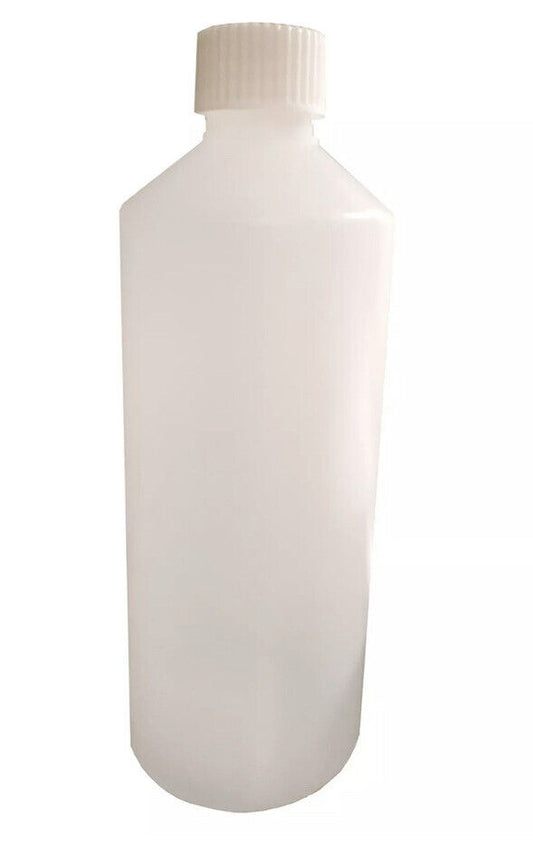 10 x GALAXY Plastic Bottles Natural HDPE with Screw Top Lid  500ml