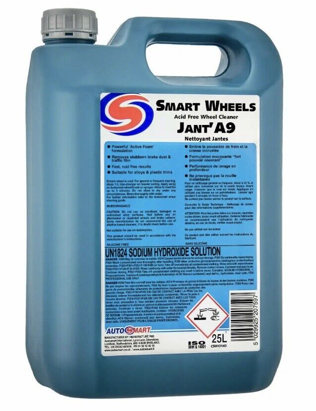 5 x AUTOSMART PROFESSIONAL SMART WHEELS 5 L, Acid Free Wheel Cleaner ...