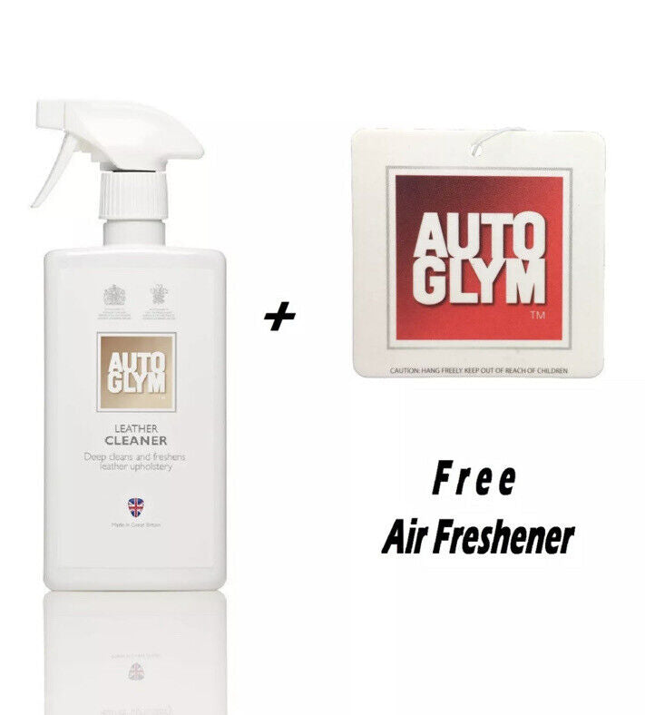 Autoglym Leather Cleaner 500ml Spray & Free Air Freshener