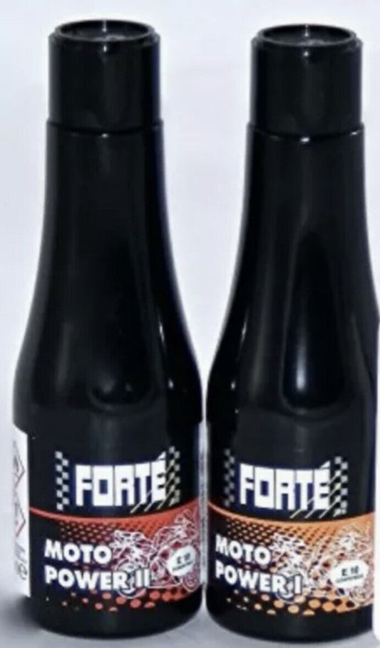 Forte Moto 1&2 Twin Pack. Motor Cycle Fuel Cleaner & Fuel Conditioner.Motor Bike
