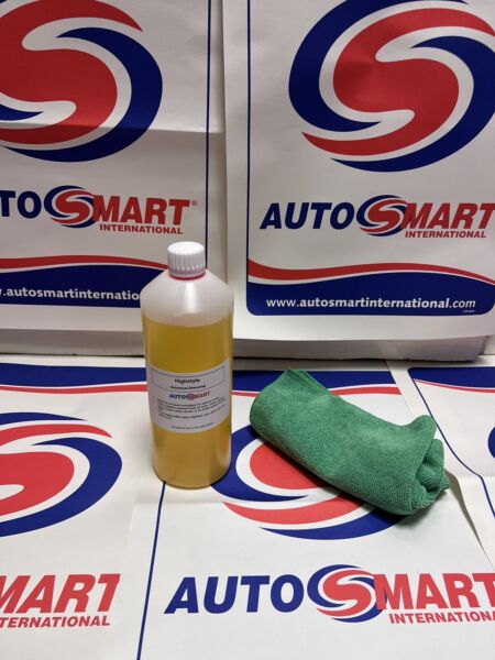 AUTOSMART HIGH STYLE TYRE SHINE & UNIVERSAL DRESSING 1L & Free Cloth FREE P & P