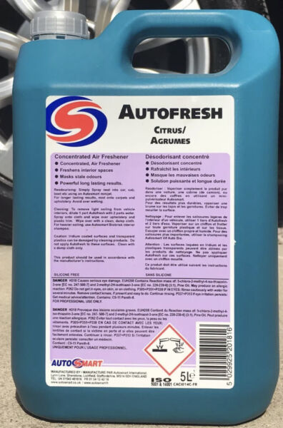 AUTOSMART AUTOFRESH *CITRUS* Concentrated Liquid Car Air Freshener ODOUR 5L