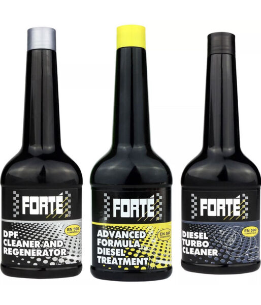 FORTE DIESEL TREATMENT+ TURBO CLEANER+ DPF CLEANER AND REGENERATOR *TRIPLE PACK*