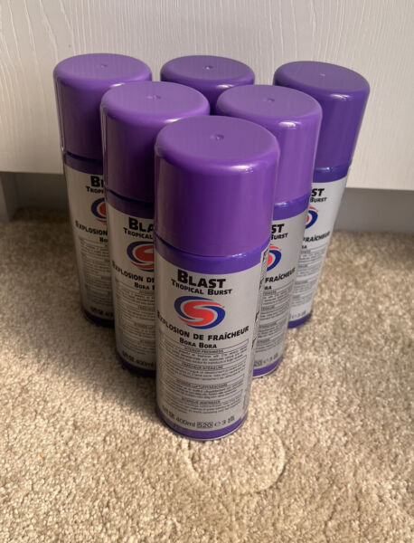 6 x AUTOSMART BLAST TROPICAL BURST FRESHENER  400ML,CAR HOME OFFICE GYM NEW 2023