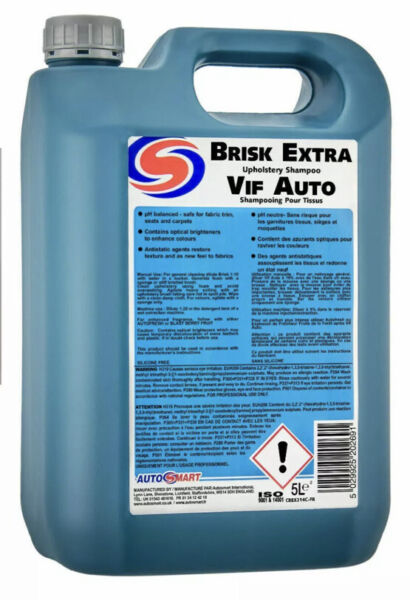 Autosmart Brisk Extra Foam Interior Cleaner Marks 5 L FREE DELIVERY