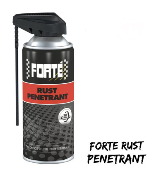 3 x New Forte Rust Penetrant New Design 400ml Spray Loosens Rusted/Seized Parts