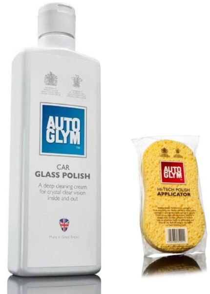 6 x AUTOGLYM CAR GLASS POLISH 325ml + FREE Autoglym Applicator FREE DELIVERY