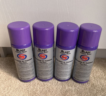 5 x AUTOSMART BLAST TROPICAL BURST FRESHENER  400ML,CAR HOME OFFICE GYM NEW 2023
