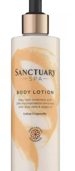 Sanctuary Spa Body Lotion, Vegan Body Moisturiser with Aloe Vera and Argan Oil,