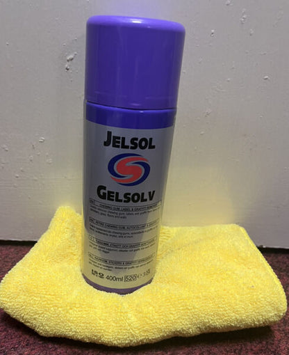 Autosmart Jelsol (gum, glue, label, graffiti remover for all surfaces) + Cloth