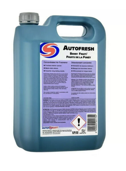 2 x AUTOSMART AUTOFRESH *BERRY FRUIT* Concentrated Liquid Air Freshener ODOUR 5L