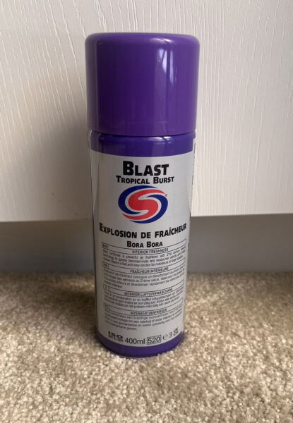 5 x AUTOSMART BLAST TROPICAL BURST FRESHENER  400ML,CAR HOME OFFICE GYM NEW 2023