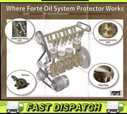 Forte Car Van Petrol & Diesel Performance Engine Oil System Protector Treatment