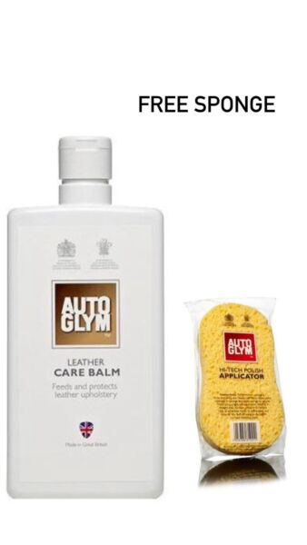 2 x Autoglym Leather Care Balm FREE SPONGE Complete Kit, FREE DELIVERY